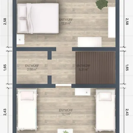 Feriehus Sophia 70qm Bis 5 Gaeste Mit Fass-sauna, Whirlpool April Bis Oktober, 75qm Terrasse Und Eingezaeunten Garten Sieroslaw (Kamien)